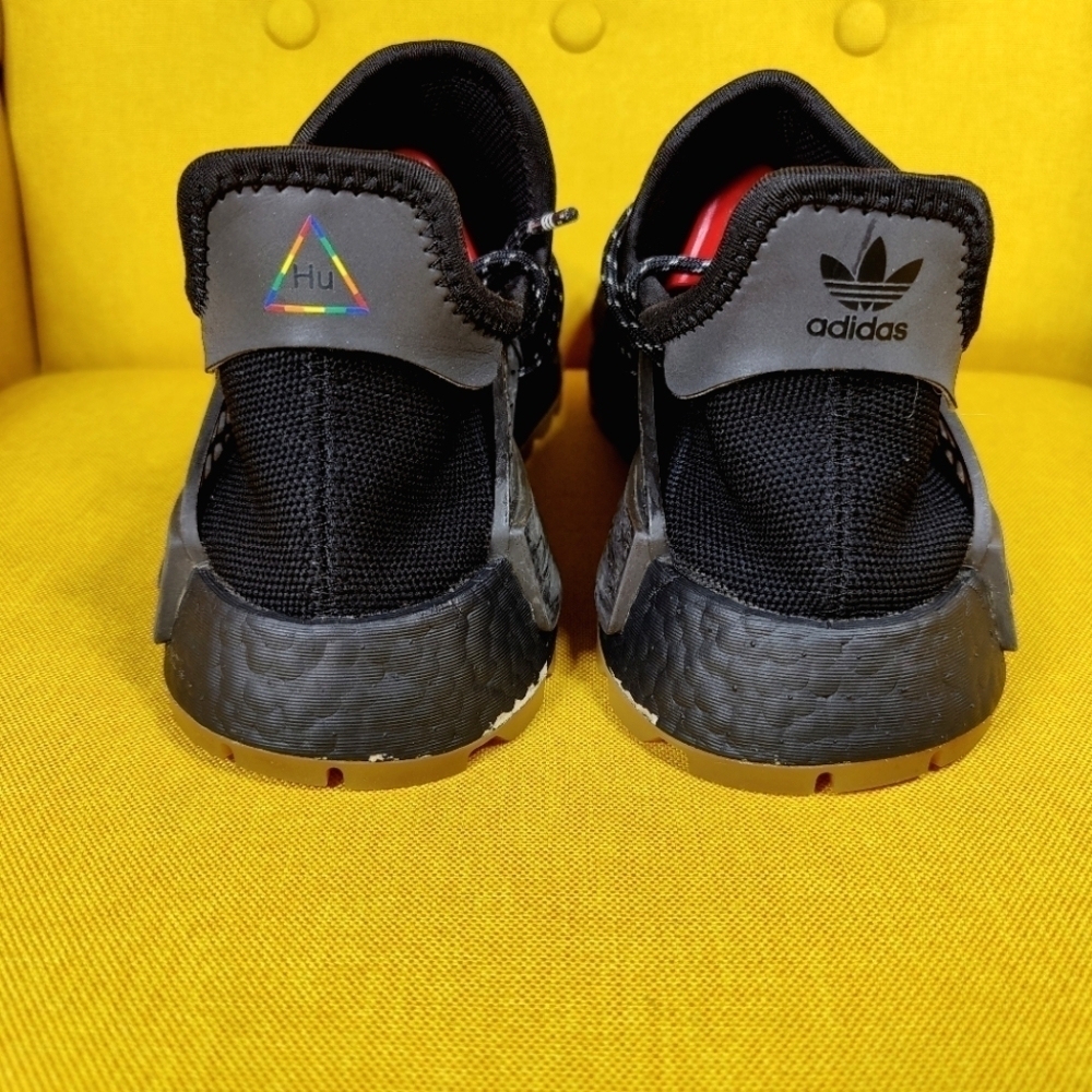 Adidas NMD Human Race Trail x Pharrell Williams Black Sneakers Mens Shoe Sz 10.5 - Picture 7 of 12